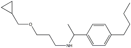 [1-(4-butylphenyl)ethyl][3-(cyclopropylmethoxy)propyl]amine Structure