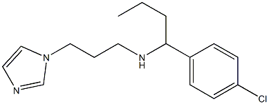 [1-(4-chlorophenyl)butyl][3-(1H-imidazol-1-yl)propyl]amine Structure