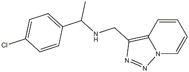 [1-(4-chlorophenyl)ethyl]({[1,2,4]triazolo[3,4-a]pyridin-3-ylmethyl})amine Structure