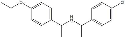 [1-(4-chlorophenyl)ethyl][1-(4-ethoxyphenyl)ethyl]amine Structure