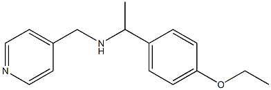 [1-(4-ethoxyphenyl)ethyl](pyridin-4-ylmethyl)amine Structure