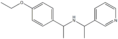 [1-(4-ethoxyphenyl)ethyl][1-(pyridin-3-yl)ethyl]amine Structure