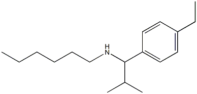 [1-(4-ethylphenyl)-2-methylpropyl](hexyl)amine 구조식 이미지