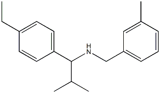 [1-(4-ethylphenyl)-2-methylpropyl][(3-methylphenyl)methyl]amine Structure