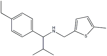 [1-(4-ethylphenyl)-2-methylpropyl][(5-methylthiophen-2-yl)methyl]amine 구조식 이미지