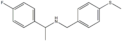 [1-(4-fluorophenyl)ethyl]({[4-(methylsulfanyl)phenyl]methyl})amine 구조식 이미지