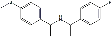 [1-(4-fluorophenyl)ethyl]({1-[4-(methylsulfanyl)phenyl]ethyl})amine Structure