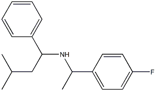 [1-(4-fluorophenyl)ethyl](3-methyl-1-phenylbutyl)amine Structure