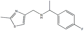 [1-(4-fluorophenyl)ethyl][(2-methyl-1,3-thiazol-4-yl)methyl]amine 구조식 이미지