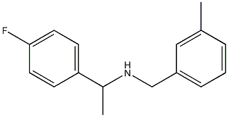 [1-(4-fluorophenyl)ethyl][(3-methylphenyl)methyl]amine Structure