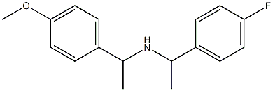 [1-(4-fluorophenyl)ethyl][1-(4-methoxyphenyl)ethyl]amine Structure