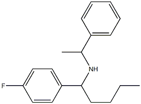 [1-(4-fluorophenyl)pentyl](1-phenylethyl)amine 구조식 이미지