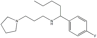 [1-(4-fluorophenyl)pentyl][3-(pyrrolidin-1-yl)propyl]amine 구조식 이미지