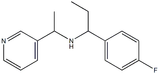 [1-(4-fluorophenyl)propyl][1-(pyridin-3-yl)ethyl]amine Structure