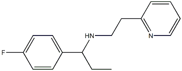 [1-(4-fluorophenyl)propyl][2-(pyridin-2-yl)ethyl]amine Structure