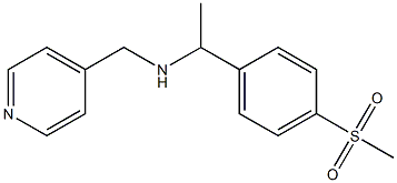[1-(4-methanesulfonylphenyl)ethyl](pyridin-4-ylmethyl)amine 구조식 이미지