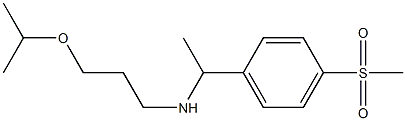 [1-(4-methanesulfonylphenyl)ethyl][3-(propan-2-yloxy)propyl]amine Structure