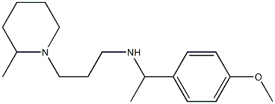 [1-(4-methoxyphenyl)ethyl][3-(2-methylpiperidin-1-yl)propyl]amine 구조식 이미지