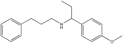 [1-(4-methoxyphenyl)propyl](3-phenylpropyl)amine 구조식 이미지