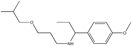 [1-(4-methoxyphenyl)propyl][3-(2-methylpropoxy)propyl]amine 구조식 이미지