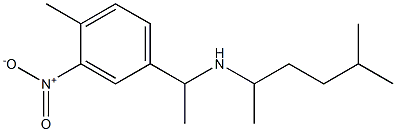 [1-(4-methyl-3-nitrophenyl)ethyl](5-methylhexan-2-yl)amine Structure