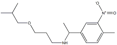 [1-(4-methyl-3-nitrophenyl)ethyl][3-(2-methylpropoxy)propyl]amine 구조식 이미지