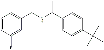 [1-(4-tert-butylphenyl)ethyl][(3-fluorophenyl)methyl]amine 구조식 이미지