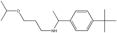 [1-(4-tert-butylphenyl)ethyl][3-(propan-2-yloxy)propyl]amine Structure