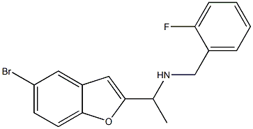 [1-(5-bromo-1-benzofuran-2-yl)ethyl][(2-fluorophenyl)methyl]amine 구조식 이미지