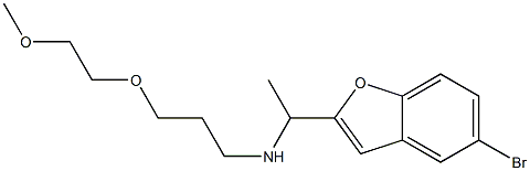 [1-(5-bromo-1-benzofuran-2-yl)ethyl][3-(2-methoxyethoxy)propyl]amine 구조식 이미지