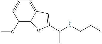 [1-(7-methoxy-1-benzofuran-2-yl)ethyl](propyl)amine Structure