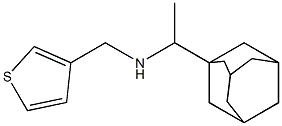 [1-(adamantan-1-yl)ethyl](thiophen-3-ylmethyl)amine 구조식 이미지