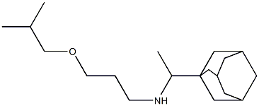 [1-(adamantan-1-yl)ethyl][3-(2-methylpropoxy)propyl]amine 구조식 이미지