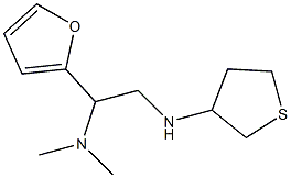 [1-(furan-2-yl)-2-(thiolan-3-ylamino)ethyl]dimethylamine 구조식 이미지