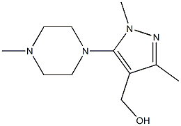 [1,3-dimethyl-5-(4-methylpiperazin-1-yl)-1H-pyrazol-4-yl]methanol Structure