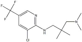 [2-({[3-chloro-5-(trifluoromethyl)pyridin-2-yl]amino}methyl)-2-methylpropyl]dimethylamine 구조식 이미지