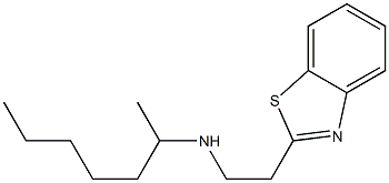 [2-(1,3-benzothiazol-2-yl)ethyl](heptan-2-yl)amine Structure