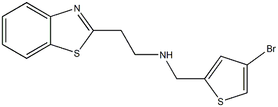 [2-(1,3-benzothiazol-2-yl)ethyl][(4-bromothiophen-2-yl)methyl]amine 구조식 이미지