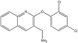 [2-(2,4-dichlorophenoxy)quinolin-3-yl]methanamine 구조식 이미지