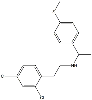 [2-(2,4-dichlorophenyl)ethyl]({1-[4-(methylsulfanyl)phenyl]ethyl})amine Structure
