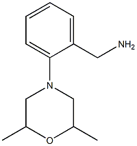 [2-(2,6-dimethylmorpholin-4-yl)phenyl]methanamine Structure