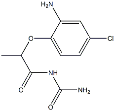 [2-(2-amino-4-chlorophenoxy)propanoyl]urea Structure