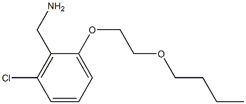 [2-(2-butoxyethoxy)-6-chlorophenyl]methanamine Structure