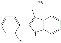 [2-(2-chlorophenyl)-1H-indol-3-yl]methanamine Structure