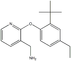 [2-(2-tert-butyl-4-ethylphenoxy)pyridin-3-yl]methanamine Structure