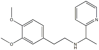 [2-(3,4-dimethoxyphenyl)ethyl][1-(pyridin-2-yl)ethyl]amine Structure