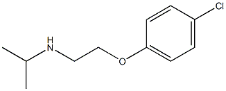 [2-(4-chlorophenoxy)ethyl](propan-2-yl)amine Structure