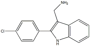 [2-(4-chlorophenyl)-1H-indol-3-yl]methanamine Structure