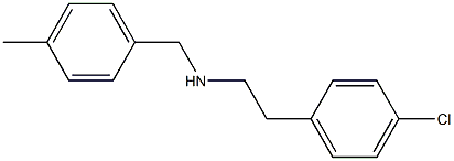 [2-(4-chlorophenyl)ethyl][(4-methylphenyl)methyl]amine Structure