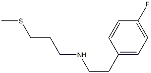 [2-(4-fluorophenyl)ethyl][3-(methylsulfanyl)propyl]amine Structure
